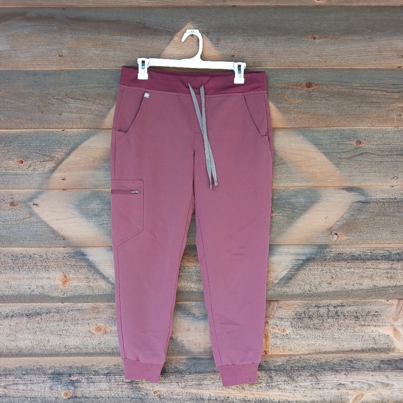 Figs Pants - FIGS Zamora Jogger Scrub Pants Womens Size Small Mauve Medical Scrubs